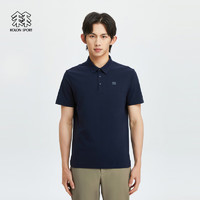 KOLON SPORT可隆SECO速干防晒短袖抗菌POLO衫 藏蓝NV 180/XL