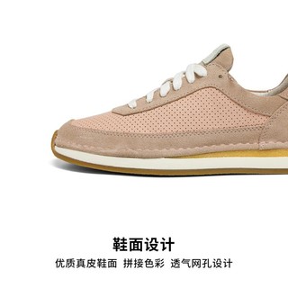 Clarks 其乐 春季女鞋复古轻便舒适百搭低帮圆头女休闲跑步鞋