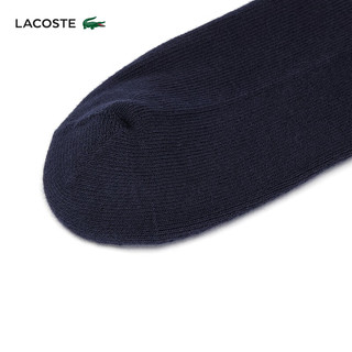 LACOSTE法国鳄鱼男士24纯色透气中筒袜袜子*3双RA4182 TYA/浅灰 35/38