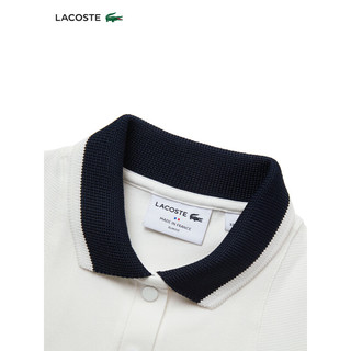 LACOSTE法国鳄鱼女装24春季拼色休闲短袖Polo衫PF7205 EV0/白色 32 /150