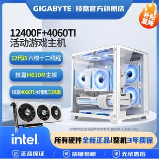 技嘉RTX4060Ti冰猎鹰OC /13600KF/13490F电竞设计组装机海景房