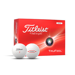 Titleist泰特利斯TruFeel 高尔夫球 非常柔软击球手感 二层球 New TruFeel白色