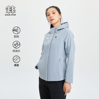 KOLON SPORT可隆女户外休闲衣软壳防风夹克防泼水外套