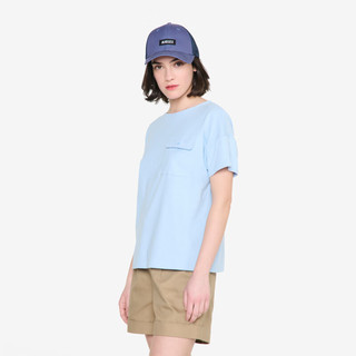AIGLE艾高短袖T恤2024年春夏女士UPF40+防紫外线防晒户外休闲 彩蓝色 AT538 M