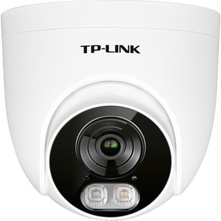 TP-LINK 监控摄像头300万高清全彩夜视POE供电 监控器可拾音摄像机TL-IPC435EP-AI2.8