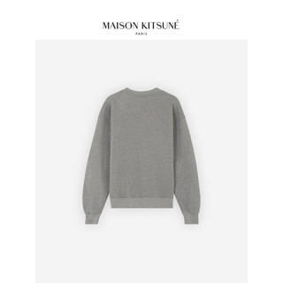 Maison Kitsune 女款 SS24春夏大胆玩色狐狸圆领套头卫衣 H131【灰色】 L