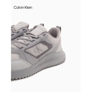 Calvin Klein Jeans24春夏男士简约轻便舒适网面厚底跑步运动鞋YM00905 PSX-冰川灰 42
