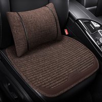 车优友 汽车坐垫 四季通用布艺座垫 舒适荞麦壳透气坐垫 【魅力咖】前座1片+腰靠1个 RAV4本田CR-V长安CS75奇骏