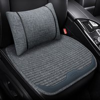 车优友 汽车坐垫 四季通用布艺座垫 舒适荞麦壳透气坐垫 【时尚灰】前座1片+腰靠1个 雷凌宝来思域帝豪阁凯美瑞荣威i5