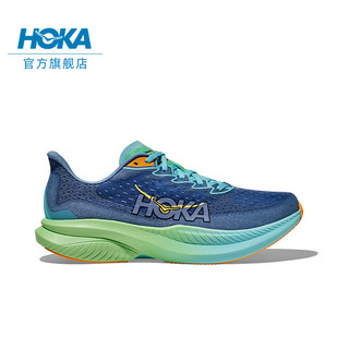 HOKA ONE ONE【限量礼袋】男女款春夏马赫6竞训公路跑步鞋MACH 6 薄暮色/暗影蓝-男 44.5