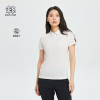 KOLON SPORT可隆短袖吸湿速干户外短袖T恤POLO衫 象牙白IV 160/S