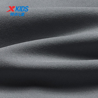 特步（XTEP）儿童童装男女童大童百搭舒适休闲梭织运动长裤 石纹灰 165cm