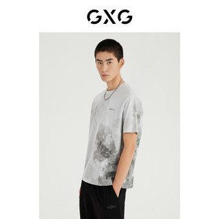 GXG男装 光影遐想系列圆领短袖T恤 2022年夏季
