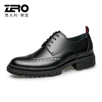 零度【】男士皮鞋商务正装德比鞋职场办公真皮鞋子男-599 XA1223583黑色 44