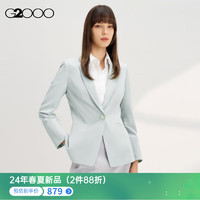 G2000【多面弹性】G2000女装SS24商场柔软舒适印花里布修身西服 轻薄多面弹力-浅棕色修身26寸 34