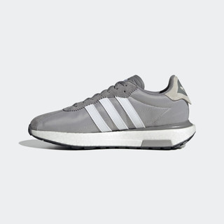 adidas COUNTRY XLG BOOST经典复古跑鞋男女阿迪达斯三叶草 灰/白 40(245mm)