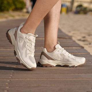探路者（TOREAD）男女徒步鞋2024年春夏低帮鞋户外专业登山运动鞋防滑登山鞋 米色棕色-男款-TFAACM81713 41
