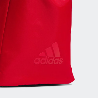 adidas马思纯同款运动单肩斜挎包水桶包女子新年红阿迪达斯 浅猩红 NS