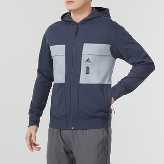 阿迪达斯 （adidas）外套男装春秋款武极系列训练运动服连帽防风休闲夹克 HE5139 M