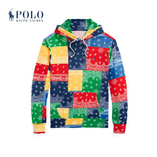 Polo Ralph Lauren 拉夫劳伦 男装 24年春拼饰印花棉质连帽衫RL18065 999-多色 XS