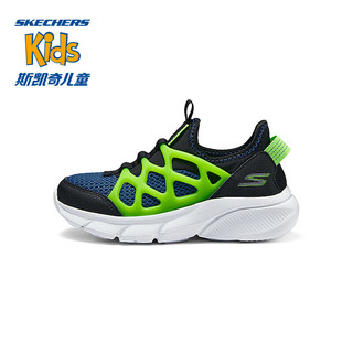 Skechers斯凯奇儿童一脚蹬休闲鞋男童时尚舒适中大童运动鞋403864L 27.5