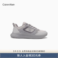 Calvin Klein Jeans24春夏男士简约轻便舒适网面厚底跑步运动鞋YM00905 PSX-冰川灰 44