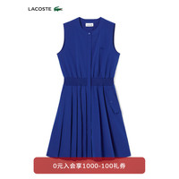 法国拉科斯特 LACOSTE女装24春季松紧收腰连衣裙EF3867 X0U/方纳石蓝 40 / 170cm