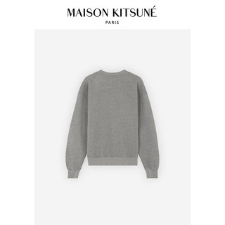 Maison Kitsune 女款 SS24春夏大胆玩色狐狸圆领套头卫衣 H131【灰色】 M