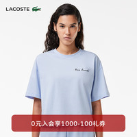 法国拉科斯特 LACOSTE女装 24新款时尚简约潮流短款宽松休闲短袖T恤TF1605 J2G/婴儿蓝 34/155