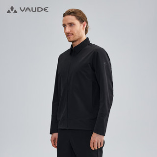 巍德（VAUDE）户外运动防风防水夹克登山徒步软壳冲锋衣外套男 VAUDE黑色 XXL