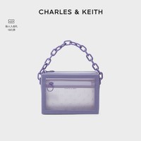 CHARLES & KEITH CHARLES&KEITH;女包女士链条透明斜挎小方包CK2-80781470