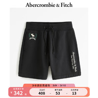 Abercrombie & Fitch 男装 24春夏美式小麋鹿抓绒短裤 358152-1 黑色 XXL (185/104A)