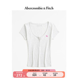 Abercrombie & Fitch 女装 24春夏新款圆领T恤 358101-1