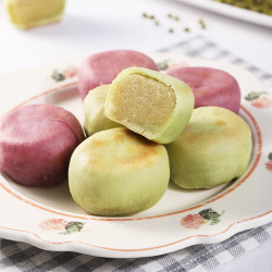 冰激凌冰皮绿豆饼绿豆味1盒芋泥味2盒300g