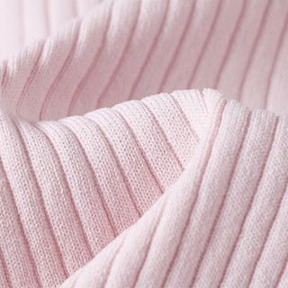 对白（DUIBAI）纯色毛衣设计感女小众秋2023高级针织衫气质温柔上衣冬 粉色 160