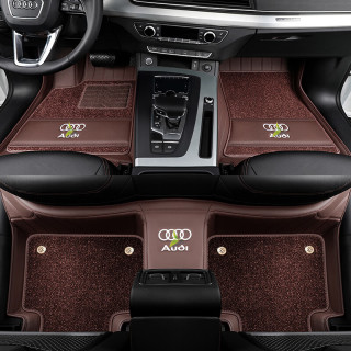 百德safebet真皮汽车脚垫适用于24款奥迪q7q8a8la6lq5a5a7q5la4l法拉