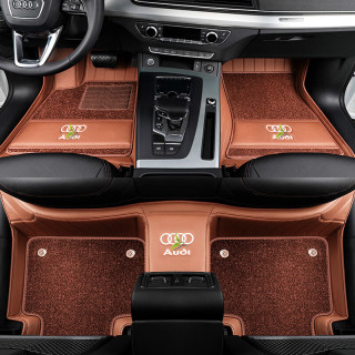 百德safebet真皮汽车脚垫适用于24款奥迪q7q8a8la6lq5a5a7q5la4l真皮