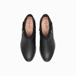 Clarks 其乐 女靴英伦风拼接低跟短筒百搭及踝靴