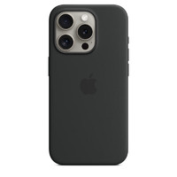 Apple/苹果 iPhone 15 Pro  MagSafe 硅胶保护壳-黑色  保护套 手机套 手机壳