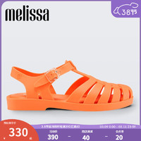 Melissa（梅丽莎）时尚织女士简约通勤果冻罗马凉鞋32408 橙色 41 41/42码