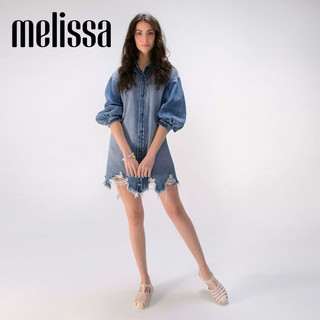 Melissa（梅丽莎）时尚织女士简约通勤果冻罗马凉鞋32408 亮粉色 40