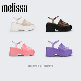 Melissa（梅丽莎）女士时尚高跟厚底凉鞋33585 粉红色 7（38码）