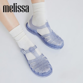 Melissa（梅丽莎）时尚织女士简约通勤果冻罗马凉鞋32408 紫色 38