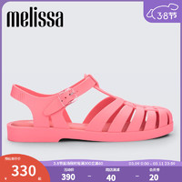 Melissa（梅丽莎）时尚织女士简约通勤果冻罗马凉鞋32408 粉红色 38