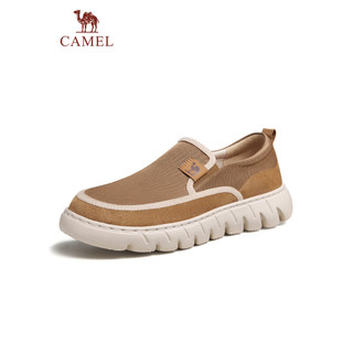 骆驼（CAMEL）布鞋2024春季轻软云感透气套脚休闲中年男鞋 G14S076135 沙色 39