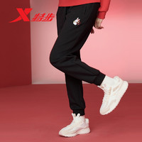 XTEP 特步 扬眉兔气春季新款潮流时尚运动裤女裤运动针织裤977128630533