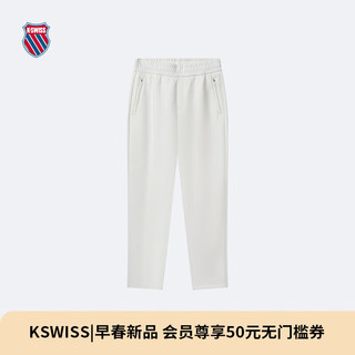 盖世威（K·SWISS）【秀场同款】长裤男24年春季时尚运动裤 109834 115芡实白 L