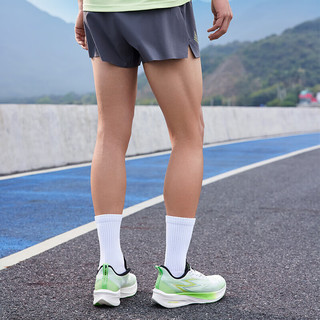 361度【三号赛道】跑步运动短裤男2024夏季吸湿排汗男子常规舒适裤 砾石灰 XL