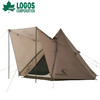 日本logos联名x史努比户外露营精致六角金字塔帐野营印第安帐篷