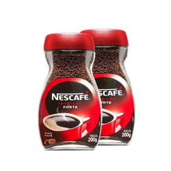 Nestlé 雀巢 Nestle雀巢咖啡醇品速溶无蔗糖添加纯黑咖啡200g*2瓶装巴西进口